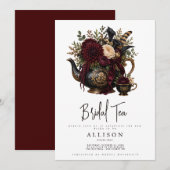 Invitation au thé de mariage (Devant / Derrière)