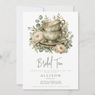 Invitation au thé de mariage