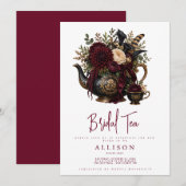 Invitation au thé de mariage (Devant / Derrière)
