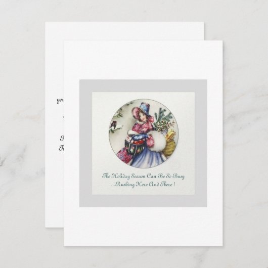 Invitation au thé de Noël... (Devant / Derrière)