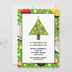 Invitation au thé de Noël