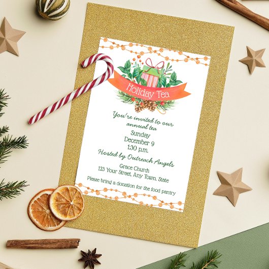 Invitation au thé des Fêtes