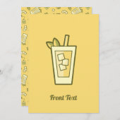 Invitation au thé glacé (Devant / Derrière)