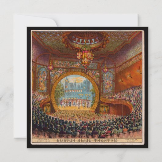 Invitation au théâtre Boston Bijou (Devant)