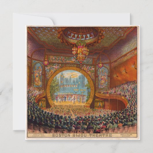 Invitation au théâtre Boston Bijou (Devant)