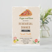 Invitation au thème du dîner de répétition de pizz (Debout devant)