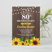 Invitation au tournesol 80e anniversaire. Tout âge (Debout devant)