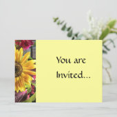 Invitation au tournesol d'or (Debout devant)