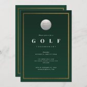 Invitation au tournoi de golf (Devant / Derrière)
