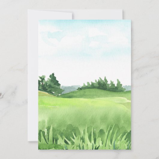 Invitation au tournoi de golf (Dos)