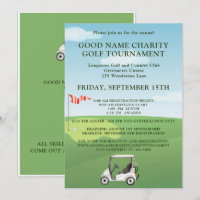 Invitation au tournoi de golf de charité