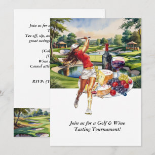 Invitation au tournoi de golf et dégustation de vi