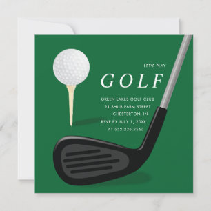 Invitation au tournoi de golf Green Golf Outing