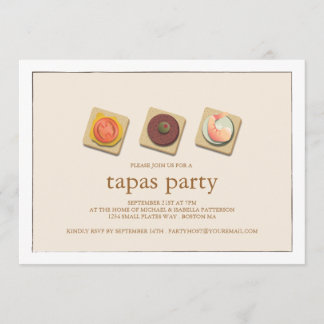 Invitation au Trio Tapas Party de Small Bites