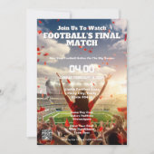 Invitation au Triomphe de Touchdown Finale de Foot (Devant)