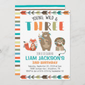 Invitation au troisième anniversaire de Young Wild (Devant / Derrière)