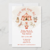Invitation au troisième anniversaire du cirque ani (Devant)