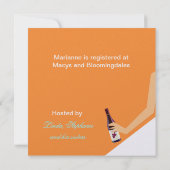 Invitation au vin de mariée (Dos)