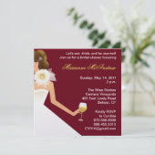 Invitation au vin de mariée (Debout devant)