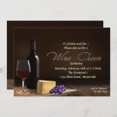 Invitation au vin et au fromage (Devant / Derrière)