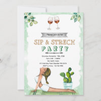 Invitation au vin et au yoga Sip and Stretch