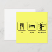 Invitation au volley-ball de Sleep (Devant / Derrière)