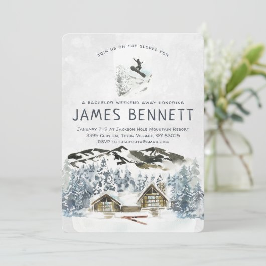 Invitation au voyage de ski pour l'enterrement de (Debout devant)