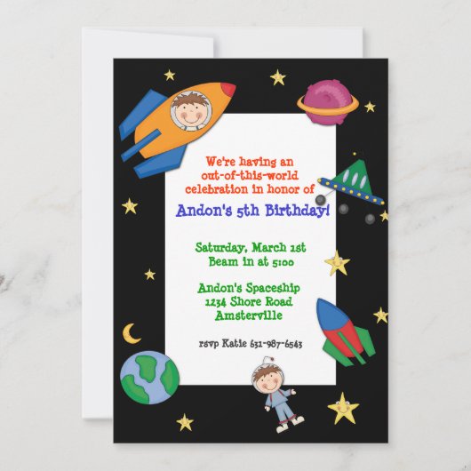 Invitation au voyage spatial (Devant)