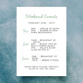 Invitation au week-end de l'enterrement de vie de