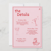 Invitation au week-end d'enterrement de vie de jeu (Dos)