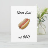 INVITATION AU WIENER ROAST/BBQ (Debout devant)