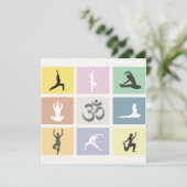 Invitation au yoga coloré et amusante (Debout devant)