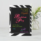 Invitation au Zebra Bachelorette Party (Debout devant)