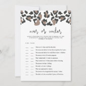 Invitation AUBREE Empreinte de léopard sur le jeu sous Baby s (Devant)