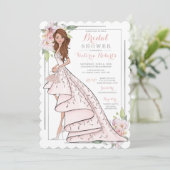 Invitation Auburn Bride dans la Fête des mariées de Gown (Debout devant)