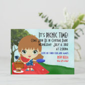 Invitation auburn de pique-nique (Debout devant)