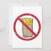 Invitation Aucun signe Fries (Devant)