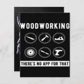 Invitation Aucune application pour le travail du bois (Devant / Derrière)