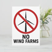 Invitation Aucune ferme éolienne - Aucune éolienne (Debout devant)