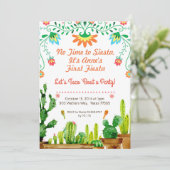 Invitation Aucune heure à l'invitation d'anniversaire de (Debout devant)