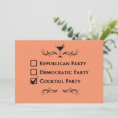 Invitation Aucune partie n'aiment un cocktail ! (Debout devant)