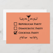 Invitation Aucune partie n'aiment un cocktail ! (Devant / Derrière)