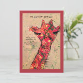 Invitation audacieuse abstraite de fête (Debout devant)