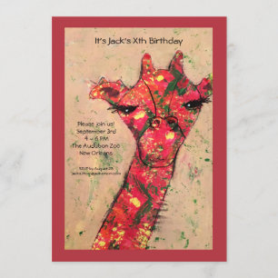 Invitation audacieuse abstraite de fête