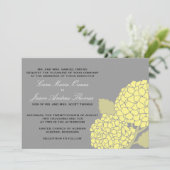 Invitation audacieuse de mariage d'hortensia (Debout devant)