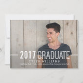 Invitation audacieuse Faire-part de graduation san (Devant)