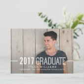 Invitation audacieuse Faire-part de graduation san (Debout devant)