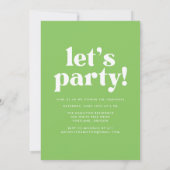 Invitation Audacieuse Typographie Lime Green Photo Graduation (Dos)