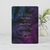 Invitation Audacieux Bijou Aquarelle Tropical Wedding Invitat (Debout devant)