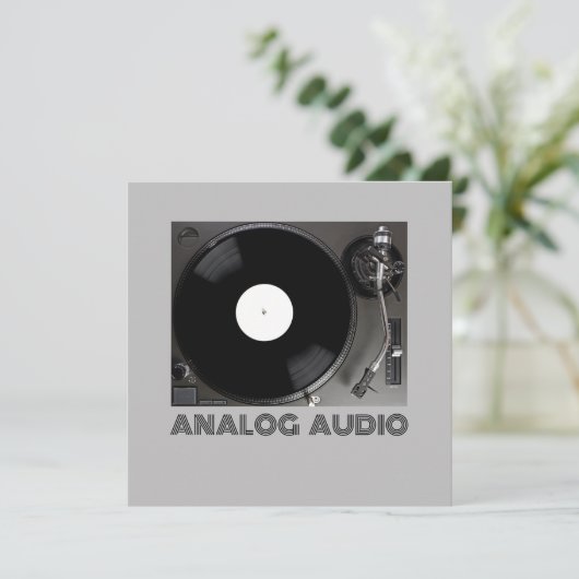 Invitation Audio analogique (Debout devant)